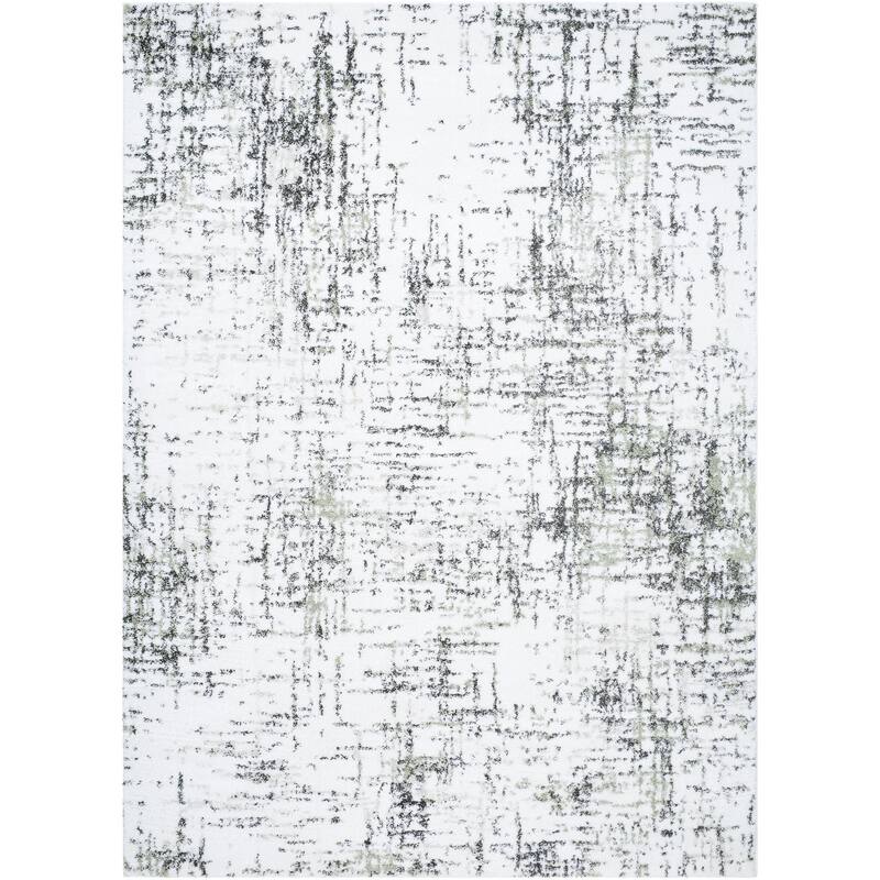 Emilie Global Area Rug - Cream/Charcoal/Gray/Dusty Sage - 7' 10" x 10'