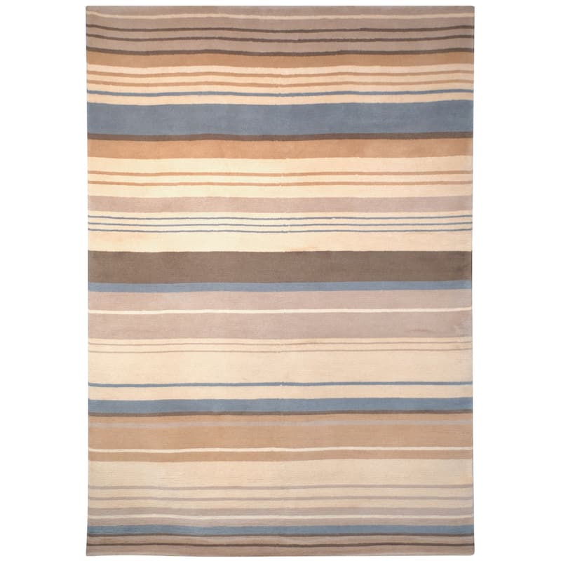 SAFAVIEH Hand-knotted Lexington Leonne Wool Rug - 4' x 6' - Blue - Runner/Rectangle