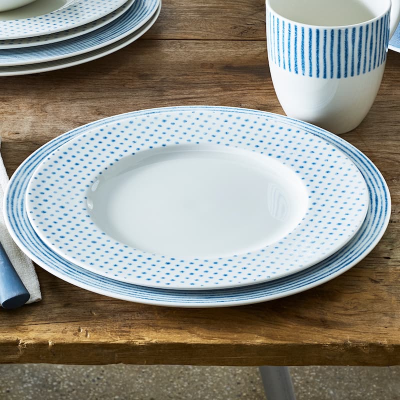 Noritake Hammock 12-Piece Rim Dinnerware Set, Service For 4