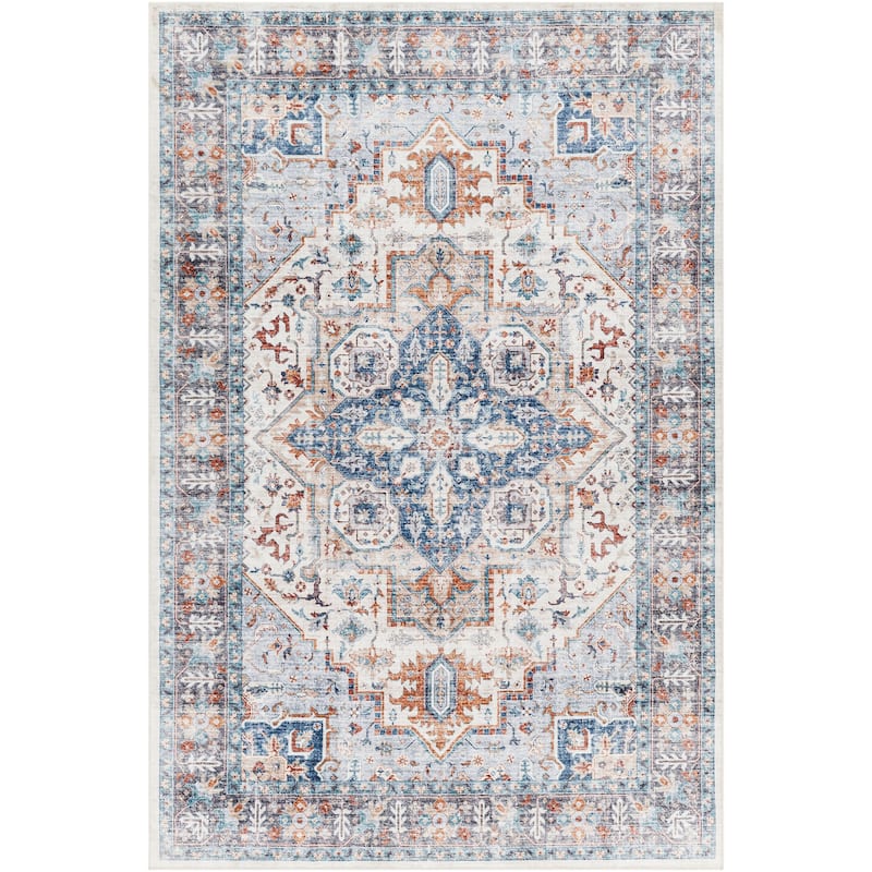 Syabira Machine Washable Traditional Area Rug