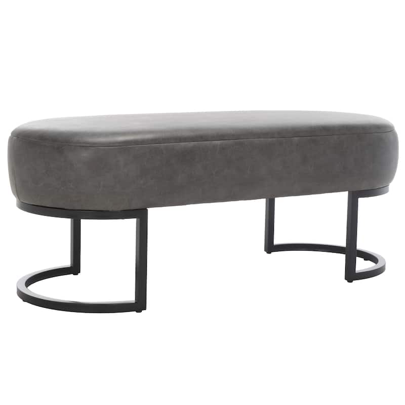 SAFAVIEH Sannie Oval Bench - 50" W x 20" D x 19" H - 50Wx20Dx19H