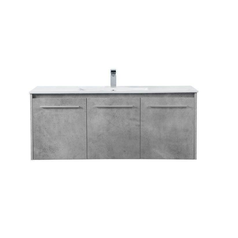 Elegant Lighting VF44048 Rasina 48" Wall Mounted Single Basin Vanity