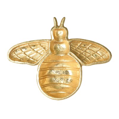 Decorative Cast Iron Gold Bee Shaped Dish