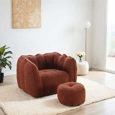 Soft Bean Bag Chair with High Resilient Foam,Comfortable Lazy Sofa