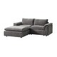 preview thumbnail 3 of 14, Fabiana 88"W Oversized 3 Piece Down Blend Modular Cloud Sleeper Sofa with Removable Cushion Cover By HULALA HOME