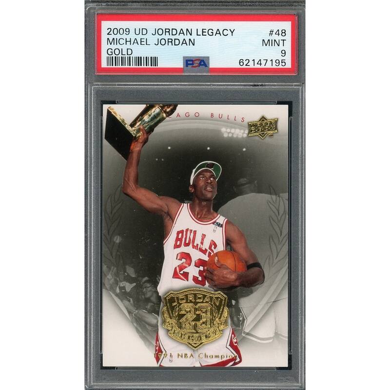 Michael Jordan 2009 Upper Deck Legacy Gold Basketball Card #48 Graded PSA 9 - 8'6" x 11'6"
