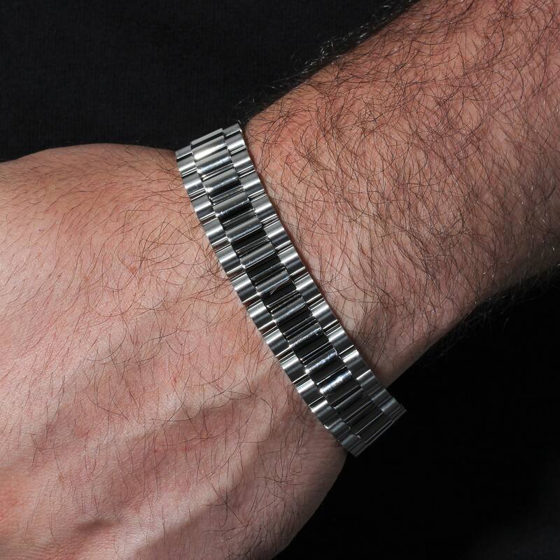 Steel Nation Stainless Steel Watch Link Bracelet
