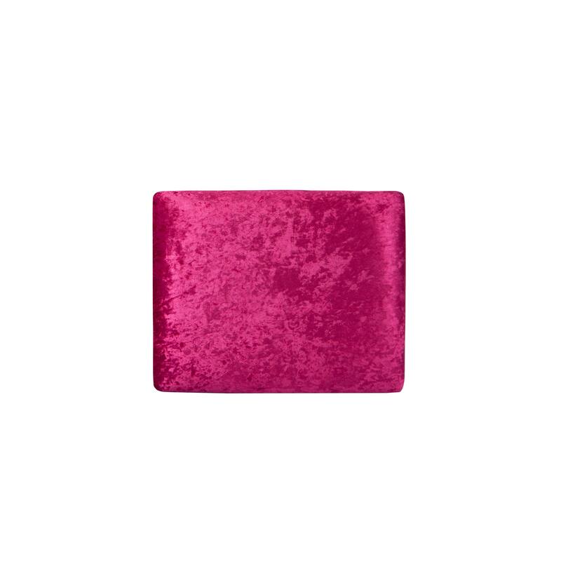 Mirror Diamond Vanity Stool with Velvet Upholstered Seat