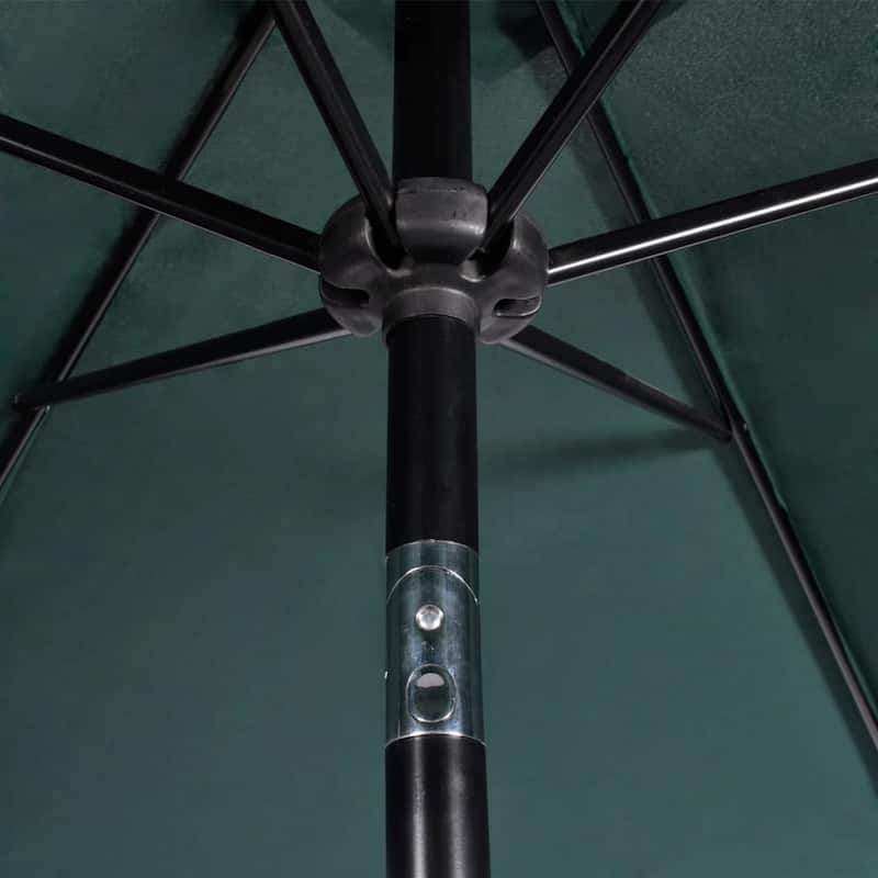 vidaXL Outdoor Umbrella Parasol Tilting Sunshade Garden Sun Shelter Steel
