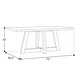 preview thumbnail 4 of 3, Carolina Chair & Table Largo Dining Table with Concrete Spray Top in Grey, 75x39.5x30 inches