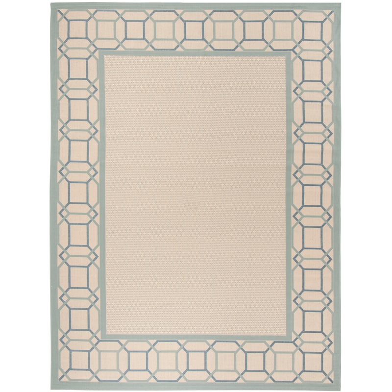 Martha Stewart by SAFAVIEH Facet Border Indoor/ Outdoor Waterproof Rug