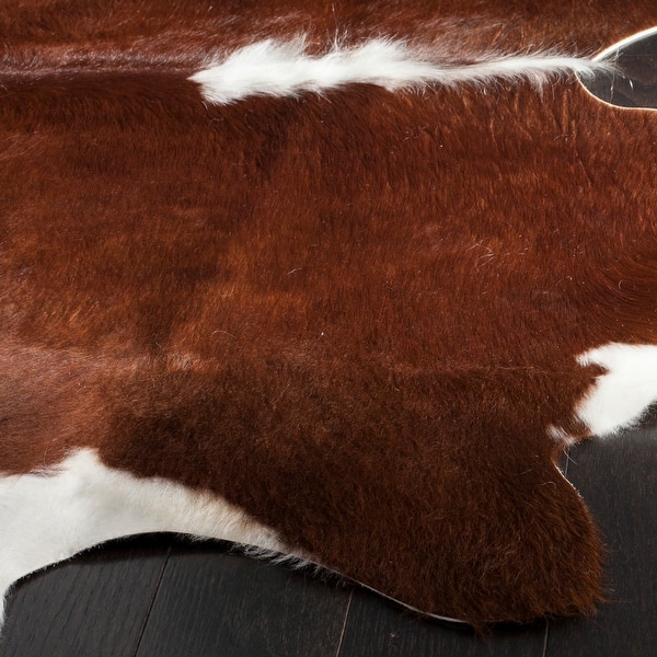 Safavieh Handmade Cow Hide Lorean Cabin Lodge Leather Rug On Sale Overstock 6128508