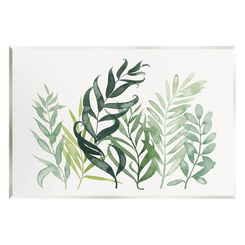Stupell Layered Plant Leaves Botanical Wall Plaque Art, Design by Grace Popp - 15 x 10