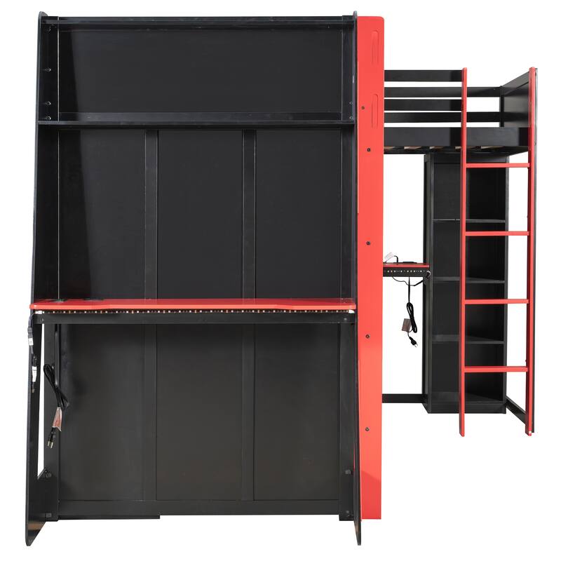 Esports Bed Gaming Loft Bed for PS PC Gamers Gaming Room