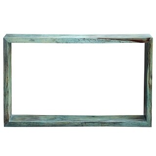 Uttermost 25456 Teo 10" Wide Tamarind Wood Console Table - Caribbean Blue-Green