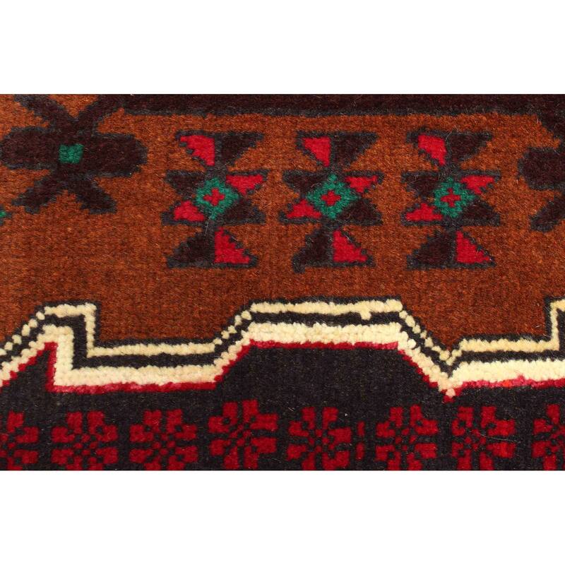 ECARPETGALLERY Hand-knotted Teimani Brown Wool Rug - 2'10 x 4'9