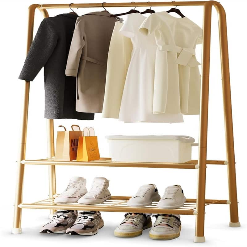 Premium Metal Closet Organizers and Storage - 13.8"D x 24.4"W x 62"H