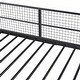 preview thumbnail 14 of 12, Black Multifunctional Twin Over Full Kids Bunk Bed with 5-TierShelf