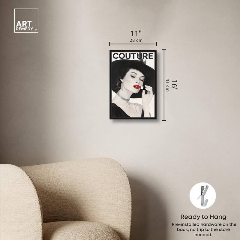 Lipstick Magazine Cover Canvas by Art Remedy