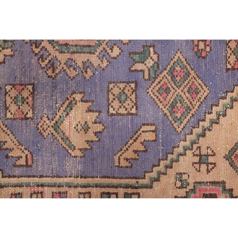 ECARPETGALLERY Hand-knotted Antalya Vintage Beige Wool Rug - 4'8 x 7'0