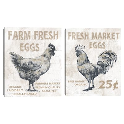 Farm Fresh by Conrad Knutsen Canvas S/2 by Conrad Knutsen Canvas Art Prints