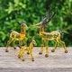 preview thumbnail 2 of 2, Novica Handmade Deer Lineage Handblown Glass Figurines (Set Of 3)