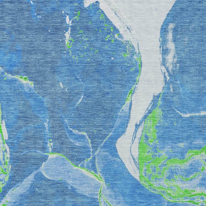 HomeRoots Abstract Transitional Rectangle Outdoor Rug