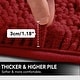 preview thumbnail 63 of 134, Deconovo Chenille Bath Rugs - Thick Plush Microfiber, Non-Slip Washable Bathroom Mats
