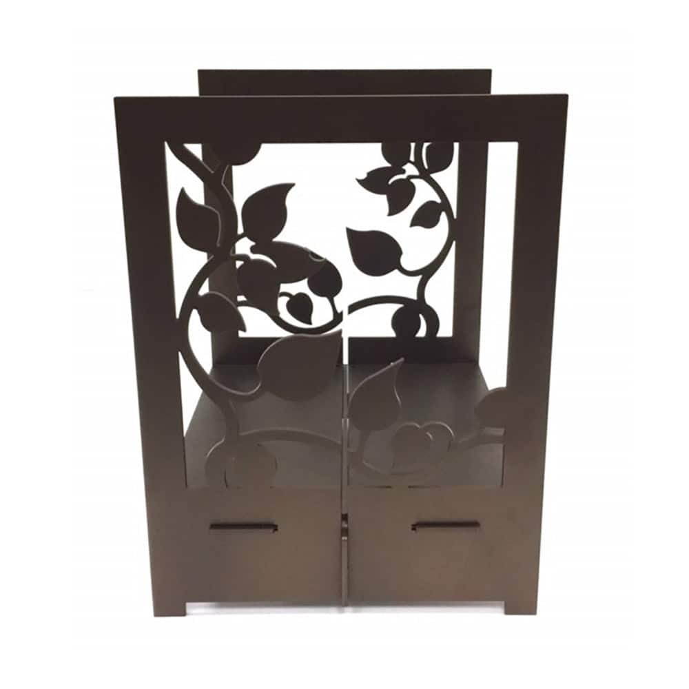 Fireplace Log Basket Ivy Design Solar Bronze