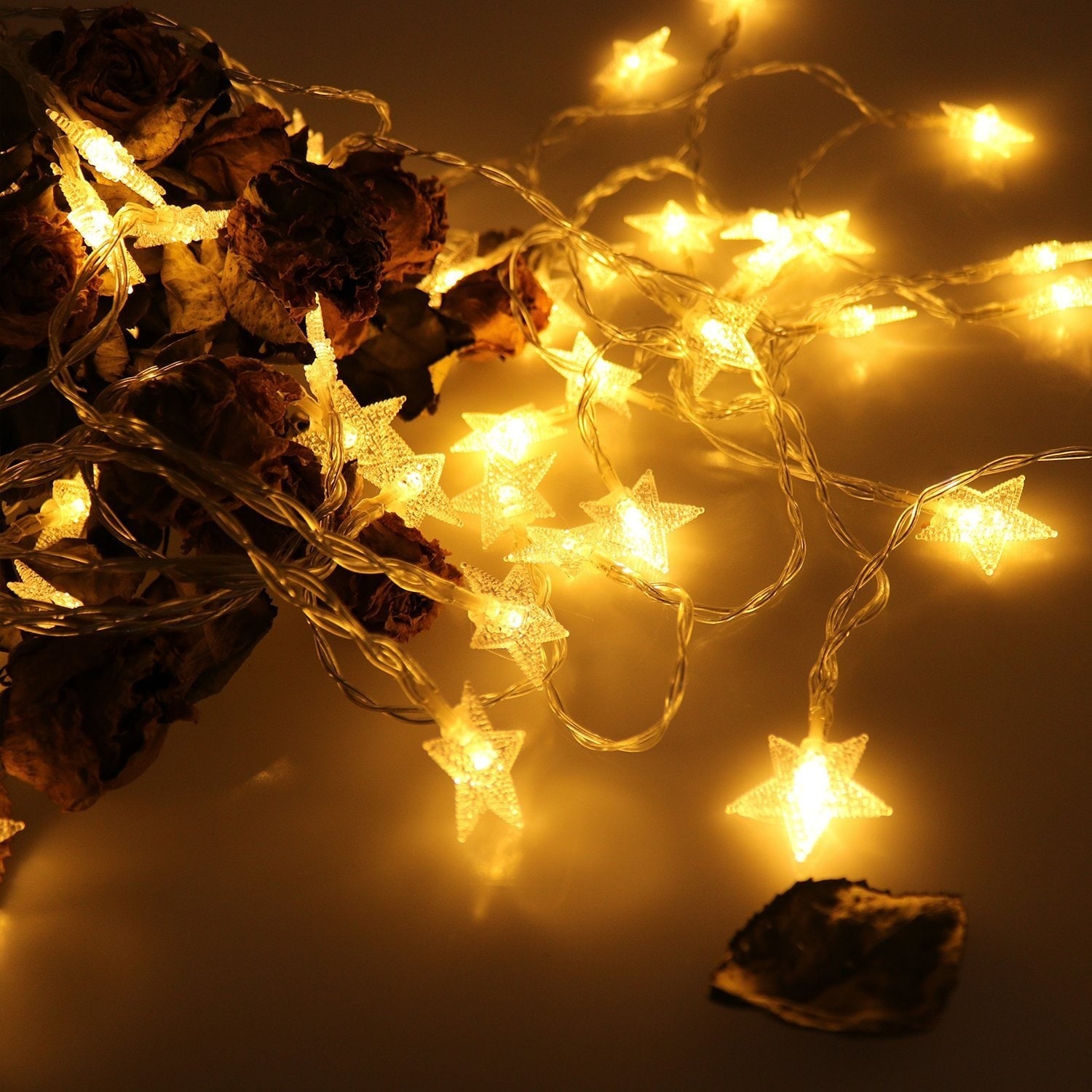 Shop Battery Operated Indoor Decoration Fairy Lights 17ft 50pcs