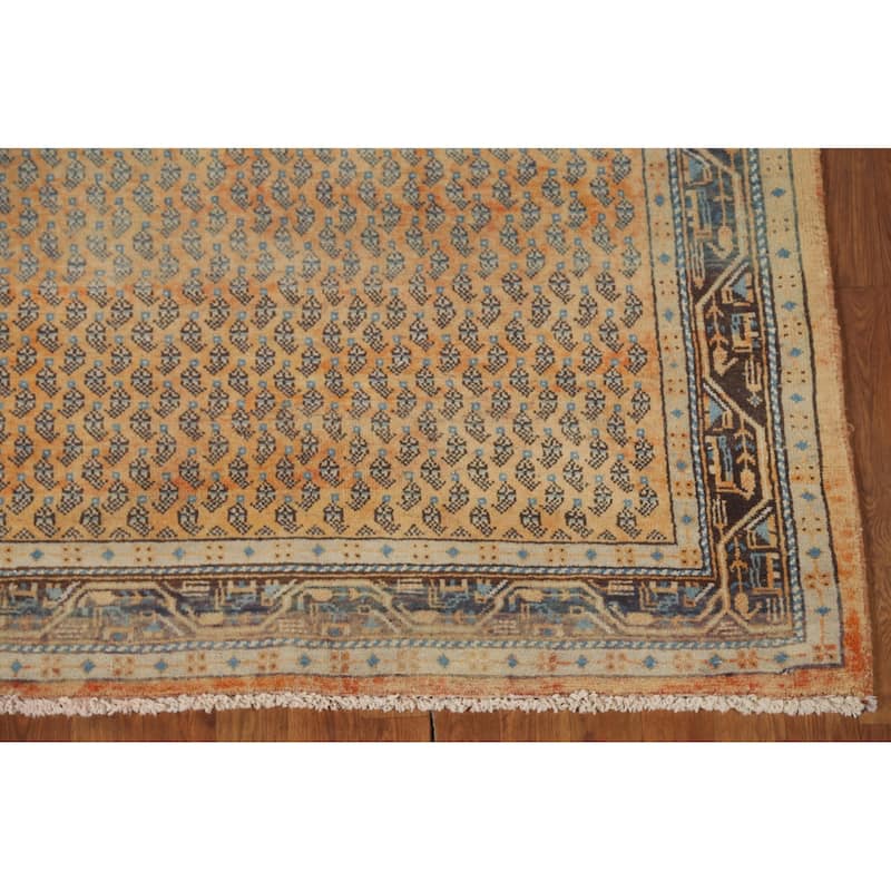 Boteh Botemir Persian Vintage Area Rug Hand-Knotted Wool Carpet - 4'5" x 7'3"