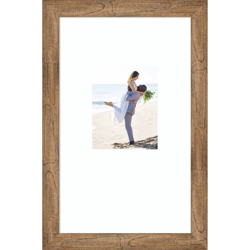 Owl Brown Narrow Framed Picture Frame, Photo Frame - 16x26 Matted to 8x10