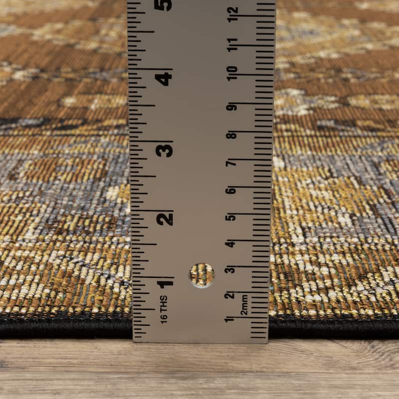 Style Haven Nova Faded Nomadic Brown/ Grey Area Rug