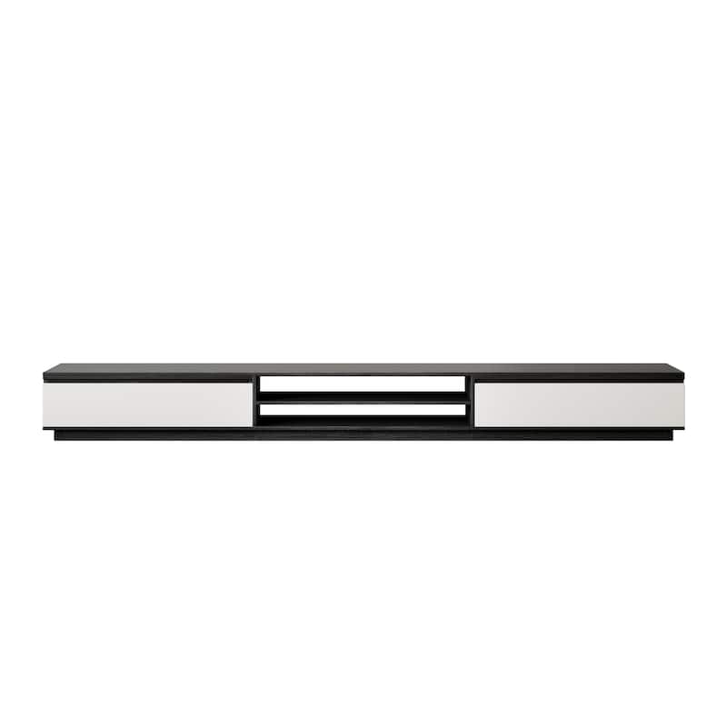 TV Stand and Coffee Table Set of 2, TV Stand for TVs Up to 78'', Rectangle Coffee Table for Living Room - 78.74'' to 98.42''