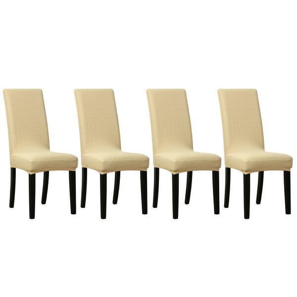 Shop Unique Bargains Dining Room Stretch Artificial Pu Chair
