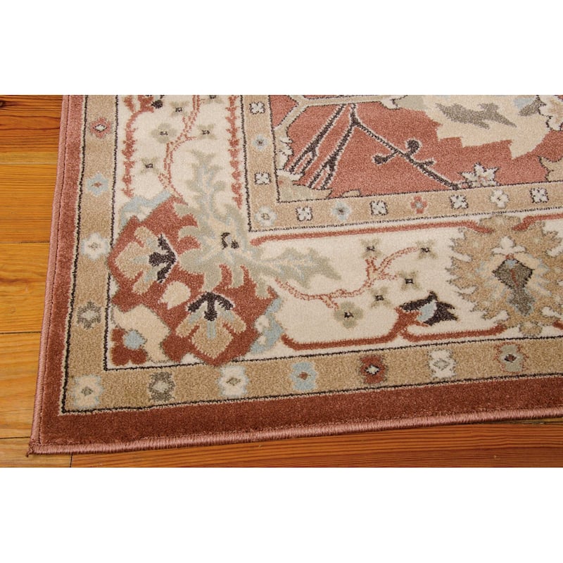 Nourison Walden Traditional Persian Floral Bordered Area Rug
