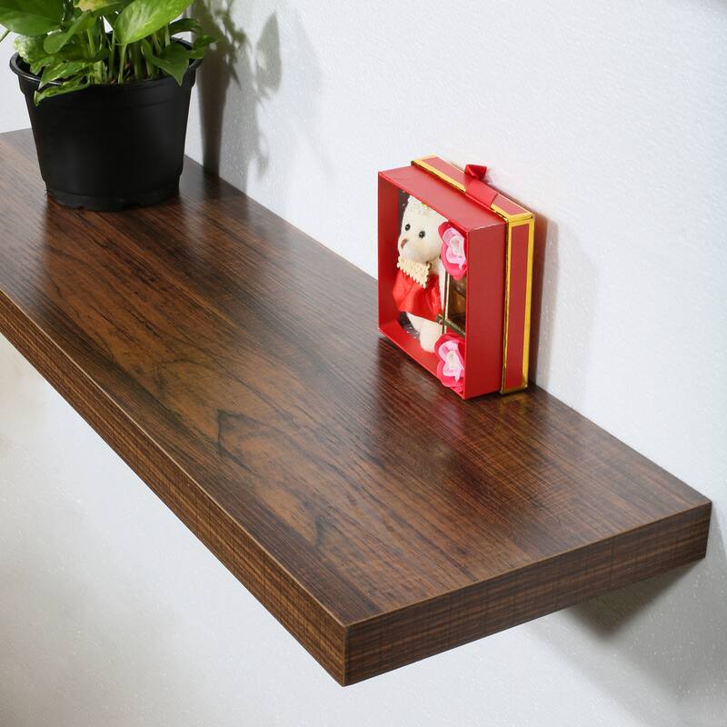 Modern and Contemporary Antique Walnut Floating Shelves - 31.5*9.25*1.5 inches