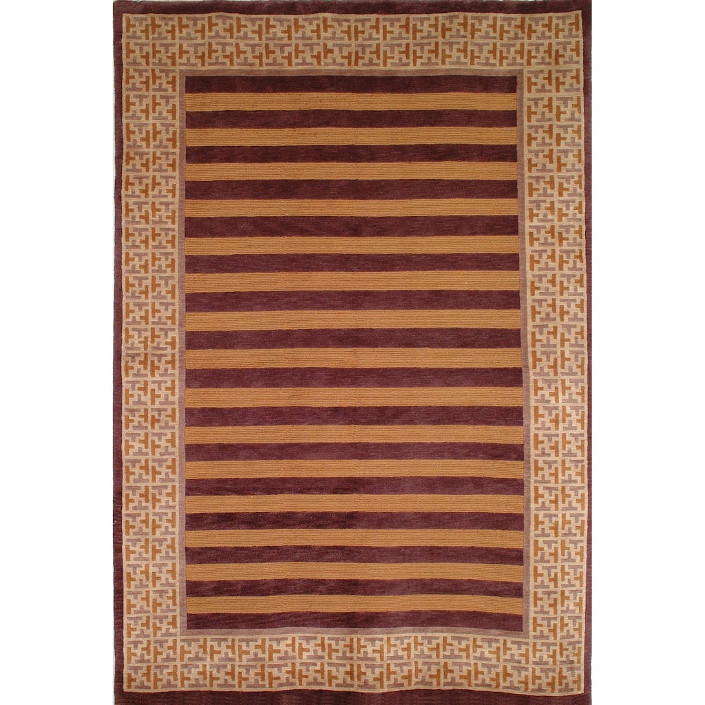 SAFAVIEH Couture Hand-knotted Tibetan Annick Modern Wool Rug with