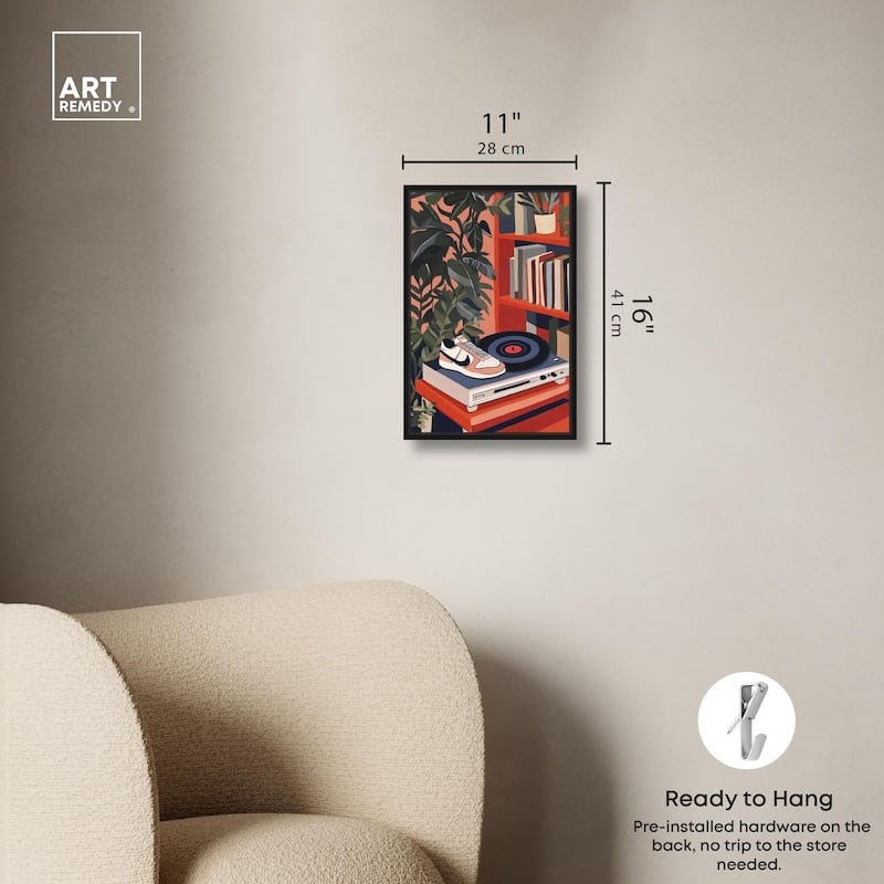 Vinyl and Sneaker Canvas by Art Remedy