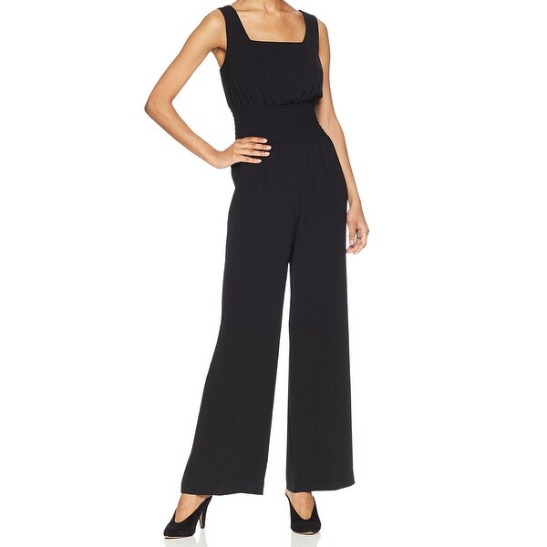 nine west black jumpsuit