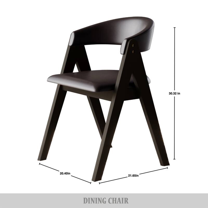 CraftPorch Transitional V-shaped Dining Chairs (Set of 4)