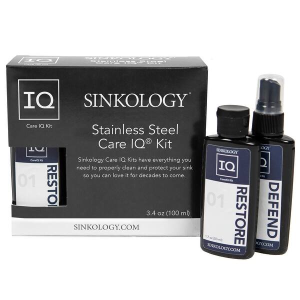 slide 1 of 1, Stainless Steel Care IQ Kit, Defend Protective Sealant, Restore Polish, and Microfiber Cloth - N/A