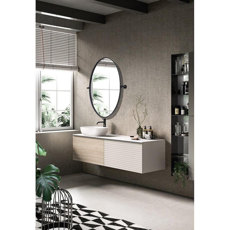 Indigo Home Oval Pivot Mirror - 21 x 32