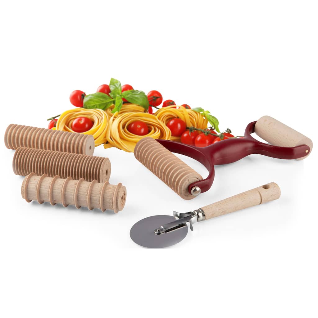 Classic Cuisine 7 Pcs Pasta Making Tools with Pasta Cutter and Rollers