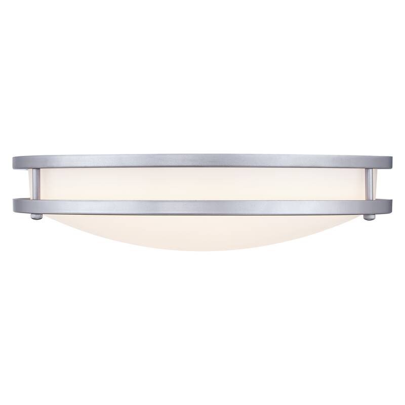 33-in Oval Brushed Nickle or Matte Black Finsh Led Flush Mount Light
