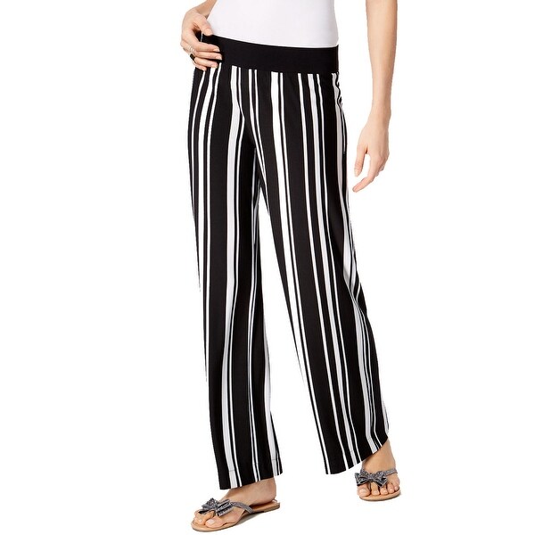 striped pull on pants