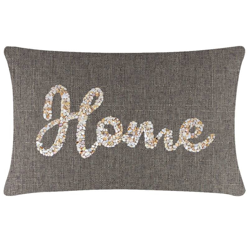 Sparkles Home Shell Home Pillow - 14x20 - Brown