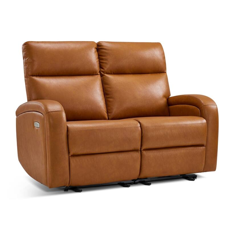 Zero Wall Recliner Loveseat with USB & Type-C Dual Ports, for Small Space, Living Room
