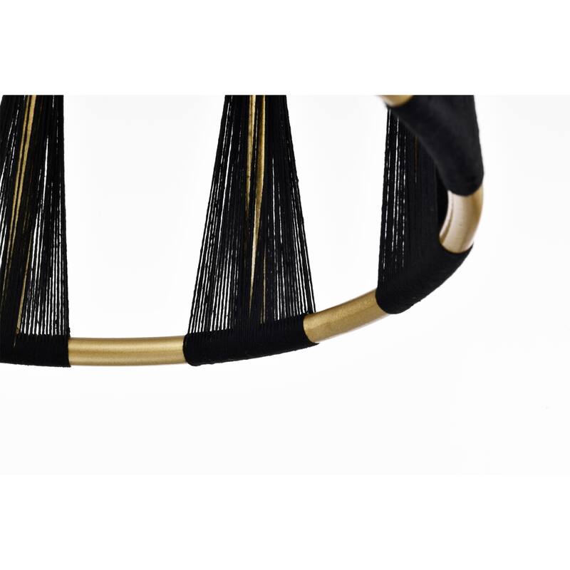 Mulus 13 Inch Glam Gold Finish Single Light Pendant