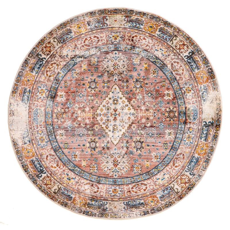 Nuloom Farley Medallion Fringe Area Rug